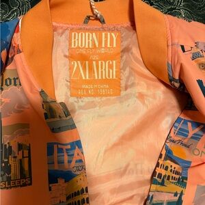 Born Fly Men's Orange Lightweight Jacket